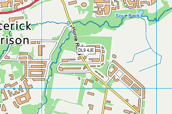DL9 4JE map - OS VectorMap District (Ordnance Survey) DL9 4JE map - OS VectorMap District (Ordnance Survey)