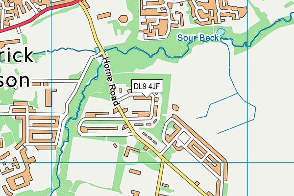 DL9 4JF map - OS VectorMap District (Ordnance Survey) DL9 4JF map - OS VectorMap District (Ordnance Survey)