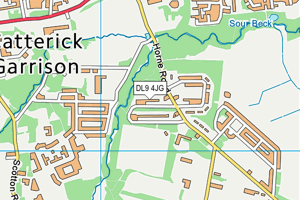 DL9 4JG map - OS VectorMap District (Ordnance Survey) DL9 4JG map - OS VectorMap District (Ordnance Survey)