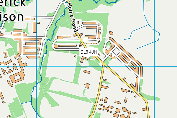 DL9 4JH map - OS VectorMap District (Ordnance Survey) DL9 4JH map - OS VectorMap District (Ordnance Survey)