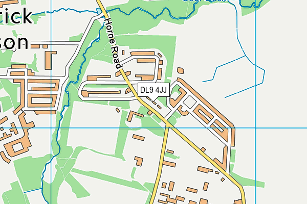 DL9 4JJ map - OS VectorMap District (Ordnance Survey) DL9 4JJ map - OS VectorMap District (Ordnance Survey)