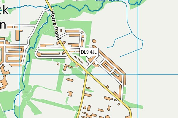 DL9 4JL map - OS VectorMap District (Ordnance Survey) DL9 4JL map - OS VectorMap District (Ordnance Survey)