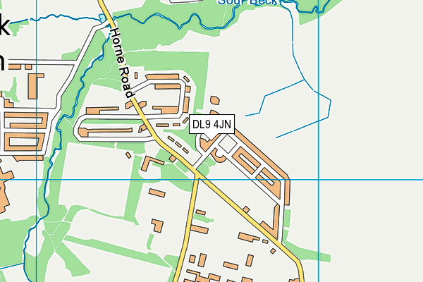 DL9 4JN map - OS VectorMap District (Ordnance Survey) DL9 4JN map - OS VectorMap District (Ordnance Survey)