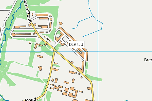 DL9 4JU map - OS VectorMap District (Ordnance Survey) DL9 4JU map - OS VectorMap District (Ordnance Survey)