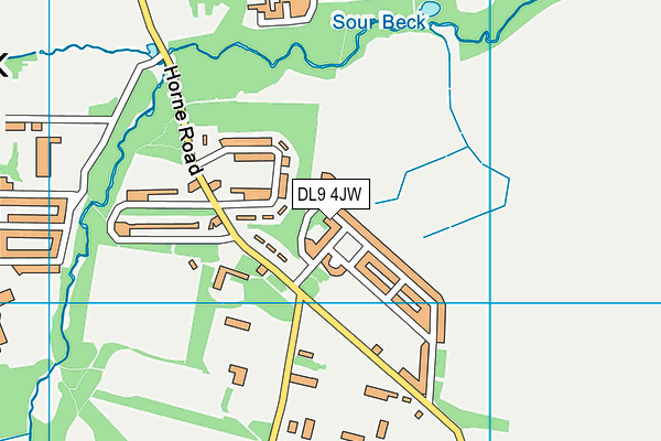 DL9 4JW map - OS VectorMap District (Ordnance Survey) DL9 4JW map - OS VectorMap District (Ordnance Survey)