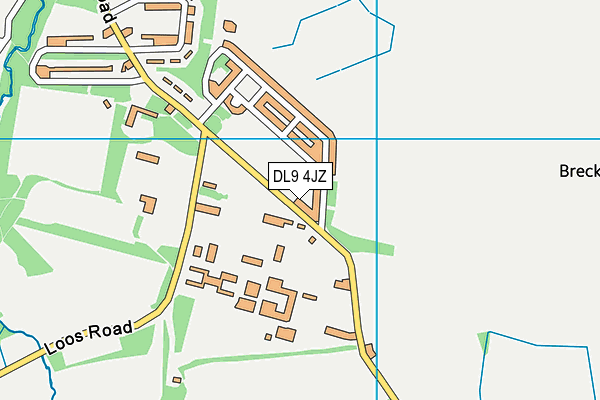 DL9 4JZ map - OS VectorMap District (Ordnance Survey) DL9 4JZ map - OS VectorMap District (Ordnance Survey)
