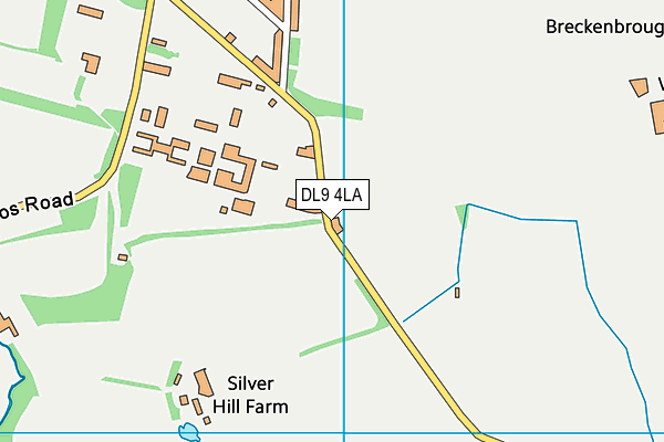 DL9 4LA map - OS VectorMap District (Ordnance Survey) DL9 4LA map - OS VectorMap District (Ordnance Survey)