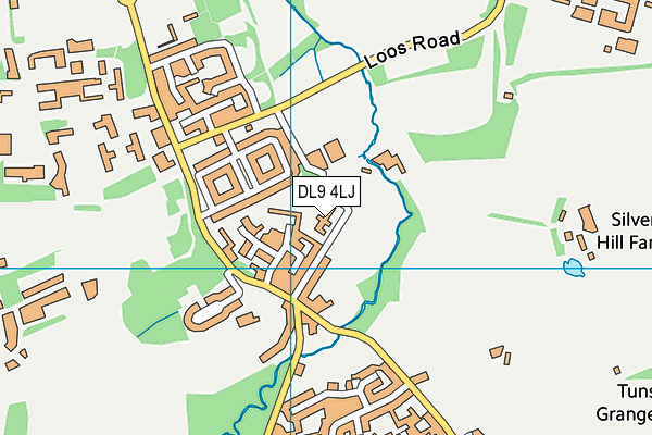 DL9 4LJ map - OS VectorMap District (Ordnance Survey) DL9 4LJ map - OS VectorMap District (Ordnance Survey)
