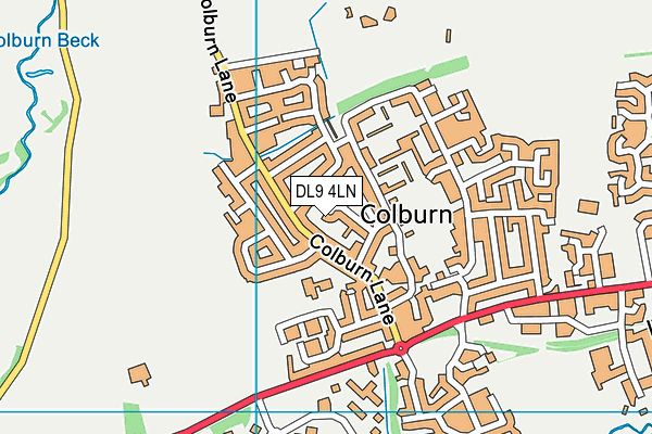 DL9 4LN map - OS VectorMap District (Ordnance Survey) DL9 4LN map - OS VectorMap District (Ordnance Survey)