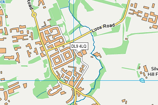 DL9 4LQ map - OS VectorMap District (Ordnance Survey) DL9 4LQ map - OS VectorMap District (Ordnance Survey)
