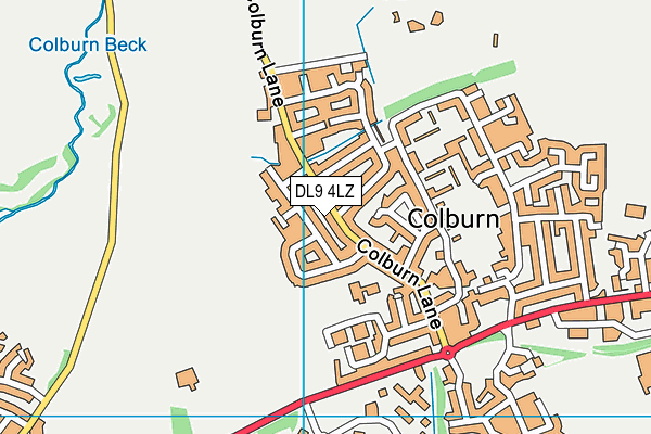DL9 4LZ map - OS VectorMap District (Ordnance Survey) DL9 4LZ map - OS VectorMap District (Ordnance Survey)