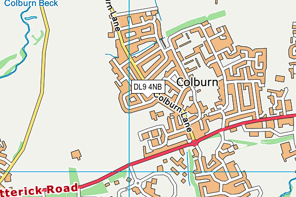 DL9 4NB map - OS VectorMap District (Ordnance Survey) DL9 4NB map - OS VectorMap District (Ordnance Survey)