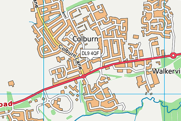 DL9 4QF map - OS VectorMap District (Ordnance Survey) DL9 4QF map - OS VectorMap District (Ordnance Survey)