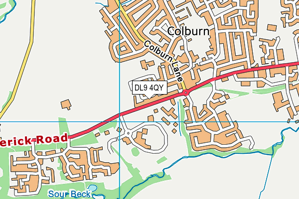 DL9 4QY map - OS VectorMap District (Ordnance Survey) DL9 4QY map - OS VectorMap District (Ordnance Survey)
