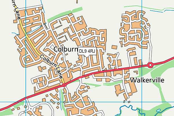 DL9 4RJ map - OS VectorMap District (Ordnance Survey) DL9 4RJ map - OS VectorMap District (Ordnance Survey)