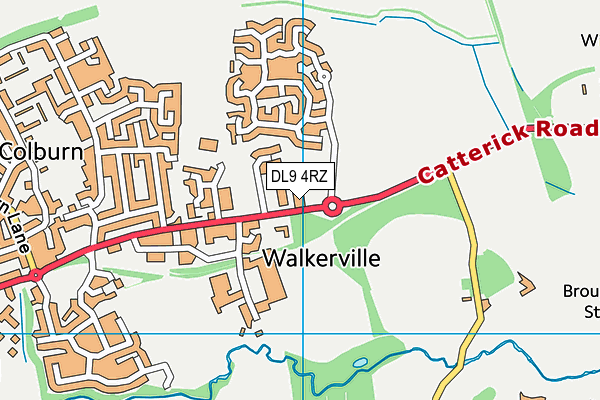 DL9 4RZ map - OS VectorMap District (Ordnance Survey) DL9 4RZ map - OS VectorMap District (Ordnance Survey)