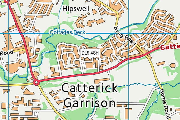 DL9 4SH map - OS VectorMap District (Ordnance Survey) DL9 4SH map - OS VectorMap District (Ordnance Survey)