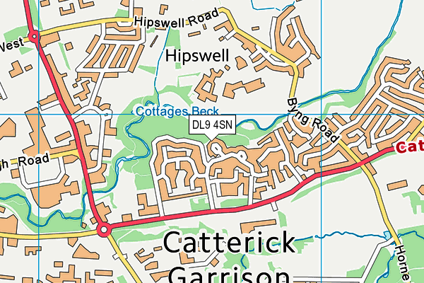 DL9 4SN map - OS VectorMap District (Ordnance Survey) DL9 4SN map - OS VectorMap District (Ordnance Survey)