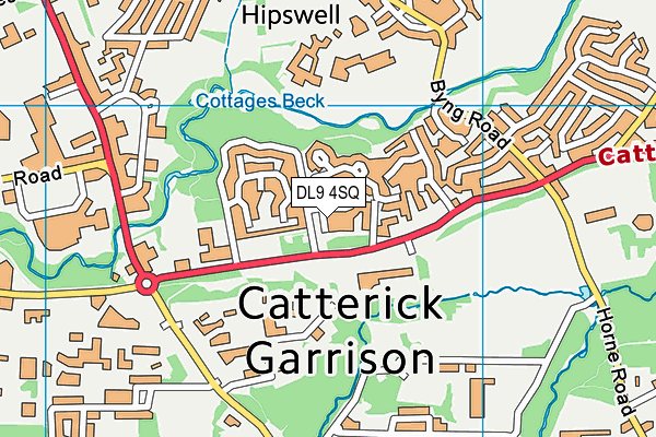 DL9 4SQ map - OS VectorMap District (Ordnance Survey) DL9 4SQ map - OS VectorMap District (Ordnance Survey)