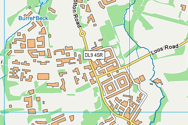 DL9 4SR map - OS VectorMap District (Ordnance Survey) DL9 4SR map - OS VectorMap District (Ordnance Survey)