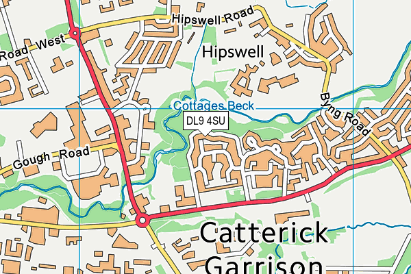 DL9 4SU map - OS VectorMap District (Ordnance Survey) DL9 4SU map - OS VectorMap District (Ordnance Survey)
