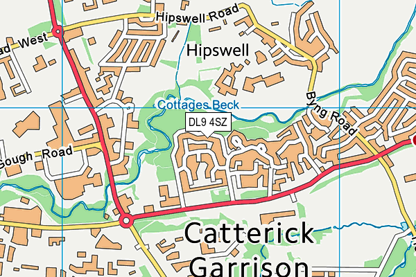 DL9 4SZ map - OS VectorMap District (Ordnance Survey) DL9 4SZ map - OS VectorMap District (Ordnance Survey)