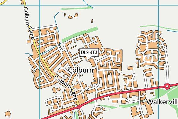 DL9 4TJ map - OS VectorMap District (Ordnance Survey) DL9 4TJ map - OS VectorMap District (Ordnance Survey)