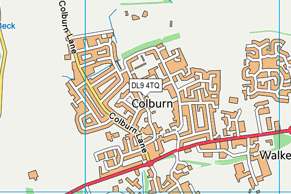 DL9 4TQ map - OS VectorMap District (Ordnance Survey) DL9 4TQ map - OS VectorMap District (Ordnance Survey)