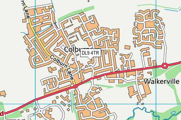 DL9 4TR map - OS VectorMap District (Ordnance Survey) DL9 4TR map - OS VectorMap District (Ordnance Survey)