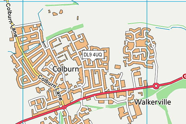 DL9 4UQ map - OS VectorMap District (Ordnance Survey) DL9 4UQ map - OS VectorMap District (Ordnance Survey)