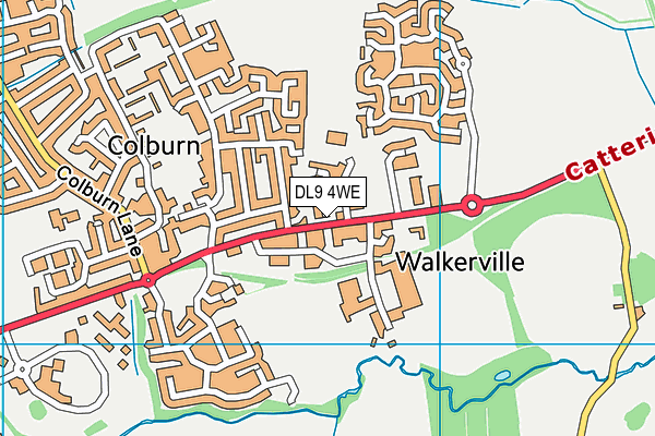 DL9 4WE map - OS VectorMap District (Ordnance Survey) DL9 4WE map - OS VectorMap District (Ordnance Survey)