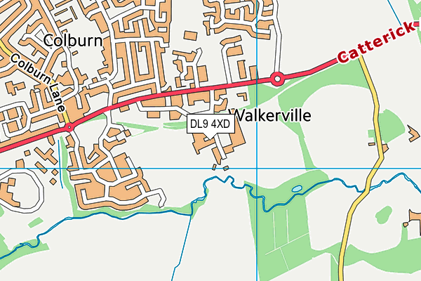 DL9 4XD map - OS VectorMap District (Ordnance Survey) DL9 4XD map - OS VectorMap District (Ordnance Survey)