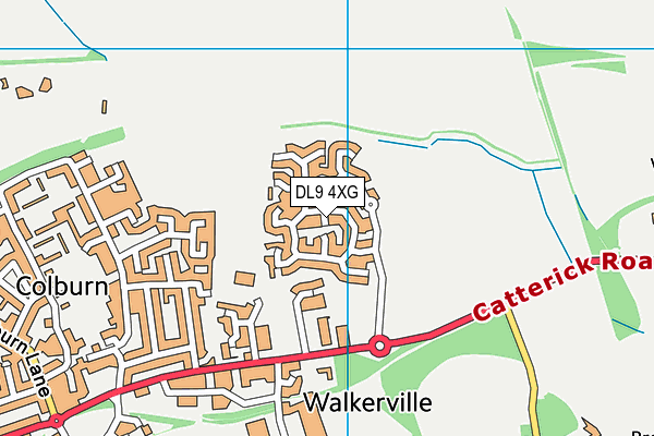 DL9 4XG map - OS VectorMap District (Ordnance Survey) DL9 4XG map - OS VectorMap District (Ordnance Survey)