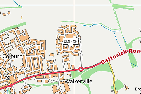 DL9 4XH map - OS VectorMap District (Ordnance Survey)