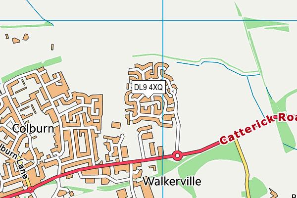 DL9 4XQ map - OS VectorMap District (Ordnance Survey)
