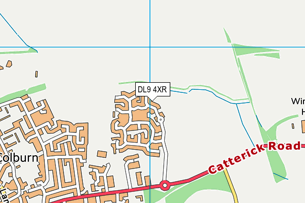 DL9 4XR map - OS VectorMap District (Ordnance Survey) DL9 4XR map - OS VectorMap District (Ordnance Survey)