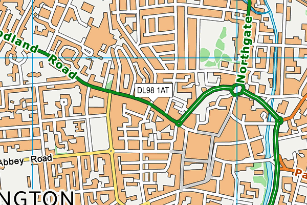 DL98 1AT map - OS VectorMap District (Ordnance Survey) DL98 1AT map - OS VectorMap District (Ordnance Survey)