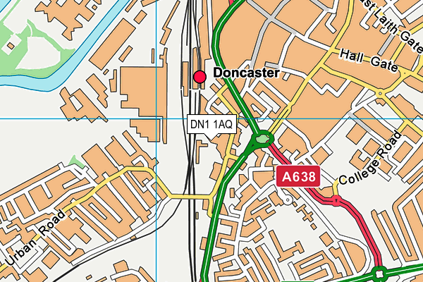 DN1 1AQ map - OS VectorMap District (Ordnance Survey) DN1 1AQ map - OS VectorMap District (Ordnance Survey)