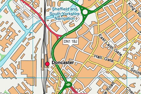 DN1 1BJ map - OS VectorMap District (Ordnance Survey) DN1 1BJ map - OS VectorMap District (Ordnance Survey)