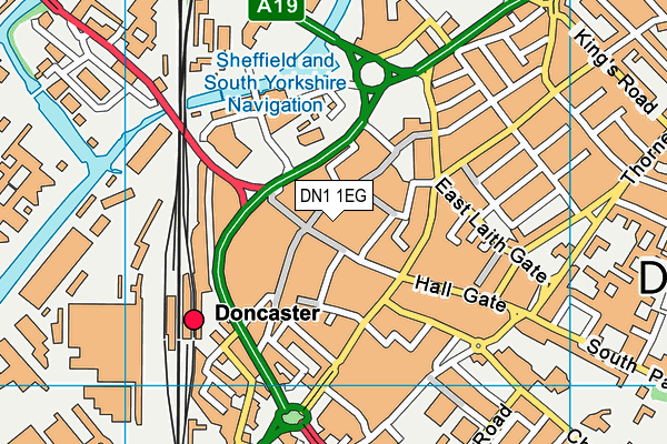 DN1 1EG map - OS VectorMap District (Ordnance Survey) DN1 1EG map - OS VectorMap District (Ordnance Survey)