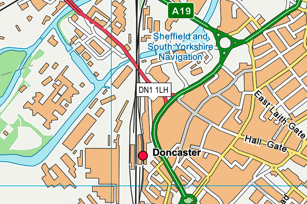 DN1 1LH map - OS VectorMap District (Ordnance Survey) DN1 1LH map - OS VectorMap District (Ordnance Survey)