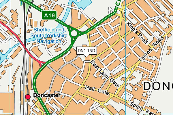 DN1 1ND map - OS VectorMap District (Ordnance Survey) DN1 1ND map - OS VectorMap District (Ordnance Survey)