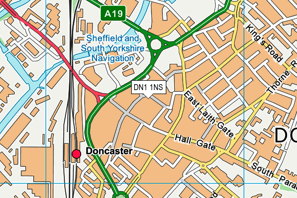 DN1 1NS map - OS VectorMap District (Ordnance Survey) DN1 1NS map - OS VectorMap District (Ordnance Survey)
