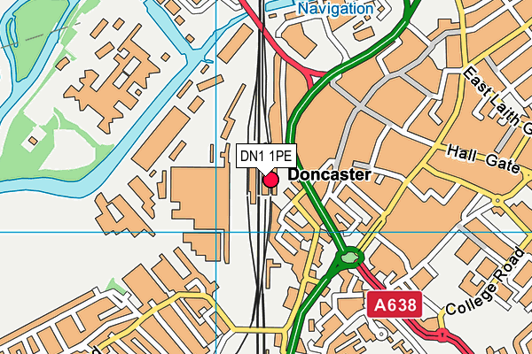 DN1 1PE map - OS VectorMap District (Ordnance Survey) DN1 1PE map - OS VectorMap District (Ordnance Survey)