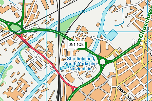 DN1 1QE map - OS VectorMap District (Ordnance Survey) DN1 1QE map - OS VectorMap District (Ordnance Survey)