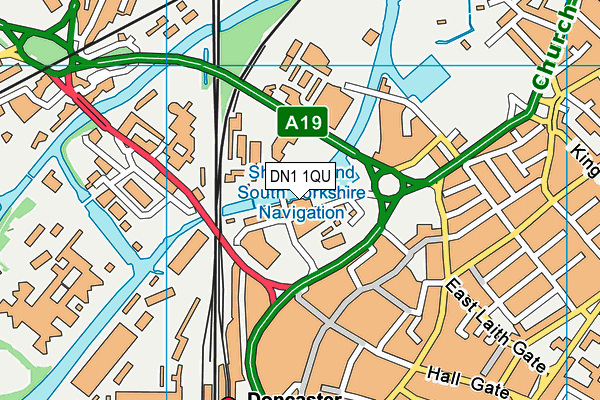 DN1 1QU map - OS VectorMap District (Ordnance Survey) DN1 1QU map - OS VectorMap District (Ordnance Survey)