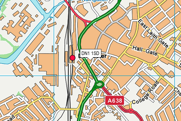 DN1 1SD map - OS VectorMap District (Ordnance Survey) DN1 1SD map - OS VectorMap District (Ordnance Survey)