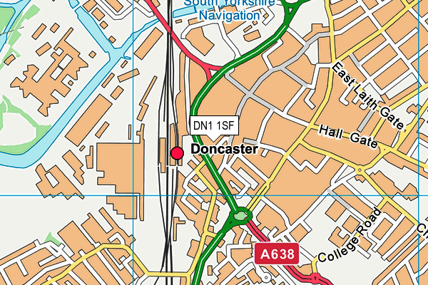 DN1 1SF map - OS VectorMap District (Ordnance Survey) DN1 1SF map - OS VectorMap District (Ordnance Survey)