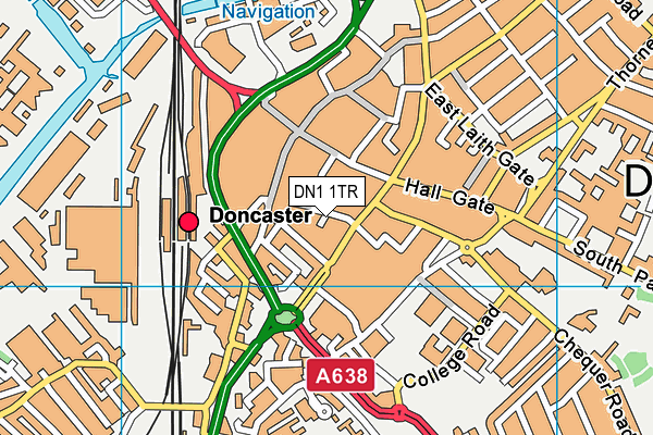 DN1 1TR map - OS VectorMap District (Ordnance Survey) DN1 1TR map - OS VectorMap District (Ordnance Survey)