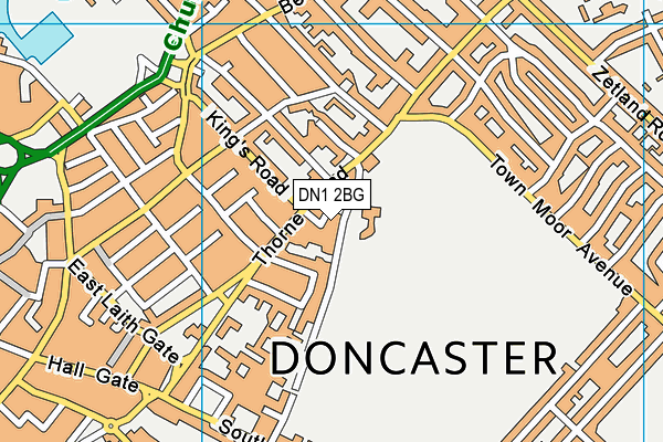 DN1 2BG map - OS VectorMap District (Ordnance Survey) DN1 2BG map - OS VectorMap District (Ordnance Survey)